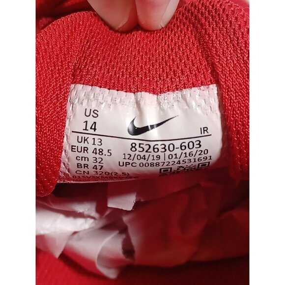 Nike Air Max Plus TN Mens Sz 14 University Red/Black-White Sneakers 852630-603 - Picture 14 of 14